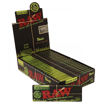 Бумага RAW Black Organic Hemp 1 1/4 - Самокрутки - Бумага RAW - Магазин ТОПовых приборов и аксессуаров для  курения  bongstore.ru